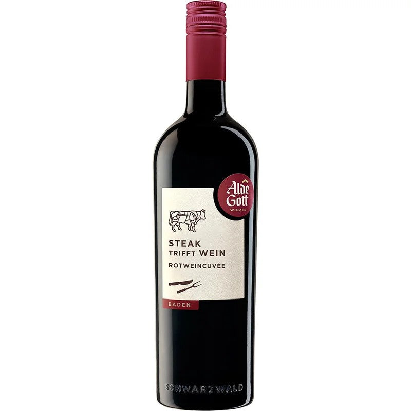 AldeGottWinzerSchwarzwald2023„SteaktrifftWein“Rotweincuvéehalbtrocken