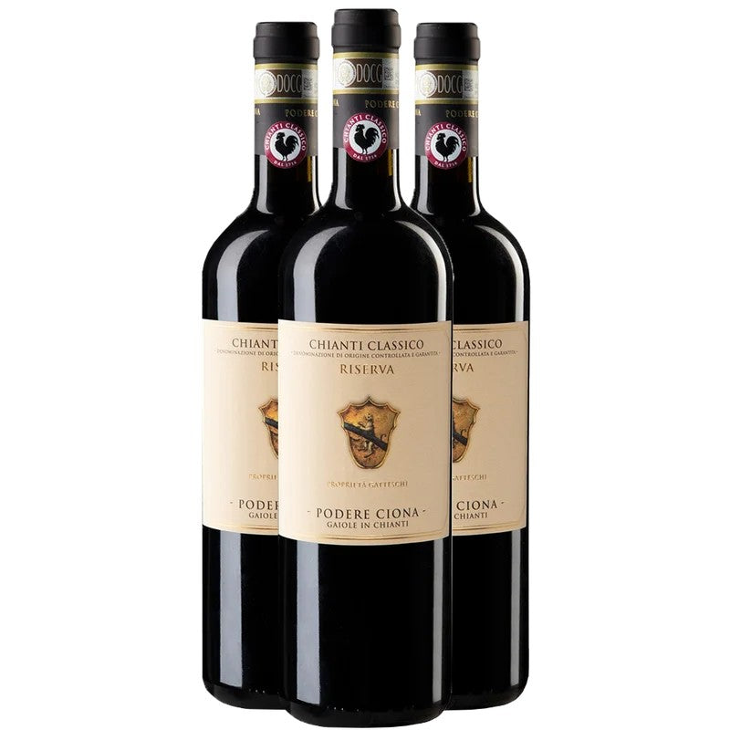 PodereCionaPodereCionaChiantiClassicoRiservaDOCG2016-2017-2018Kennenlern-Paket