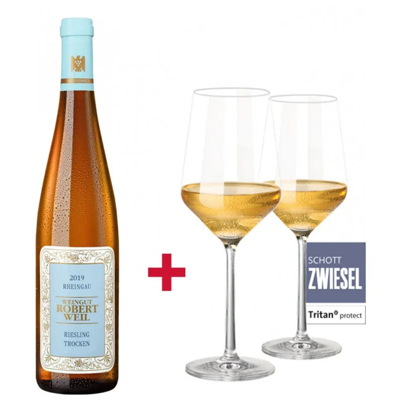 RobertWeilRieslingWeihnachts-Paketinkl.Gläser