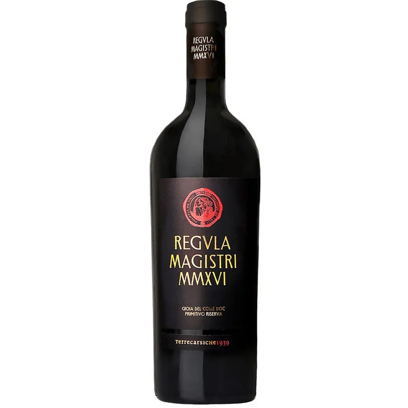 Terrecarsiche19392017RegulaMagistriPrimitivoGioiadelColleRiservaDOCtrocken