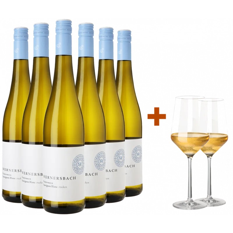 WeingutWernersbachRebenmeerSauvignonBlanc-PaketmitgratisGläser