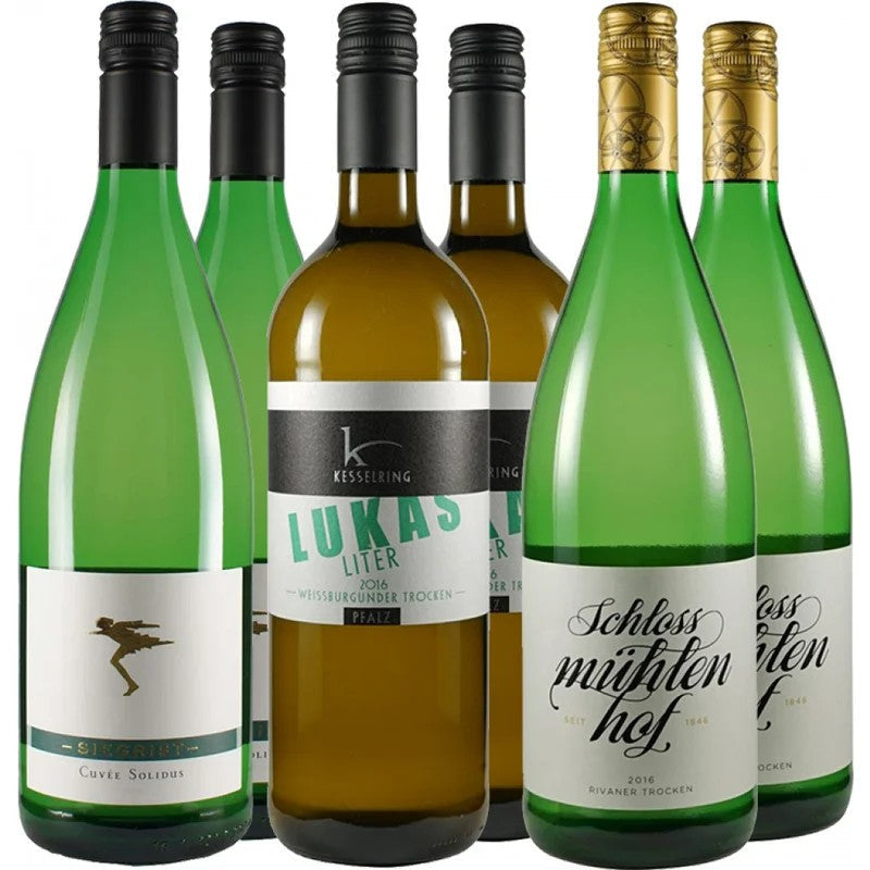 WirWinzer-Favoriten:Literwein-PaketWeißwein3.0