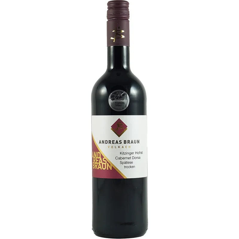 AndreasBraun2023KitzingerHofratCabernetDorsaSpätleseBordeauxFlaschetrocken