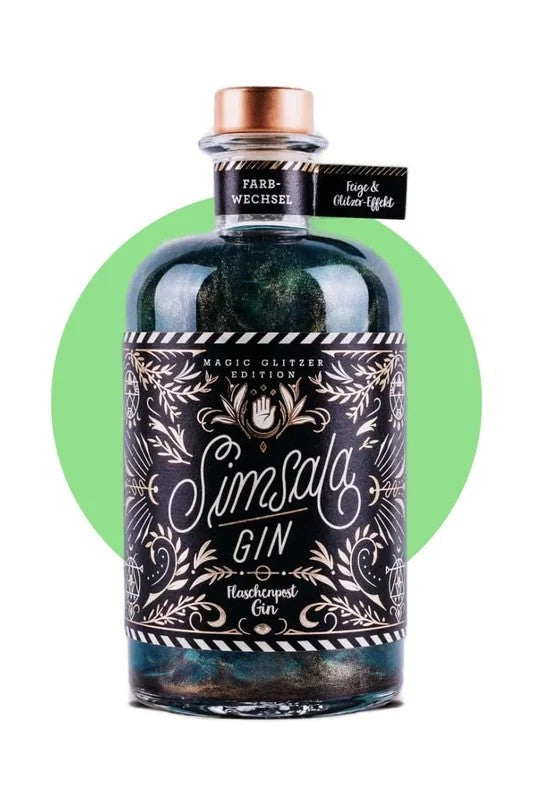 Flaschenpost–SimsalaGin–MagicGlitzerEdition–Feige&Glitzer–50cl–41%Vol.Weinonlinekaufen|Weinhaus-Venum.de