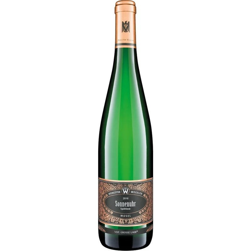 Wegeler–BernkastelSonnenuhrRieslingSpätleseVDP.GL2016VDP