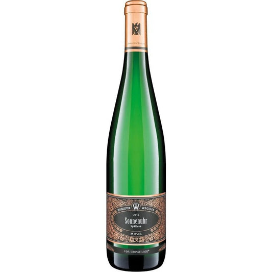 Wegeler–BernkastelSonnenuhrRieslingSpätleseVDP.GL2016VDP