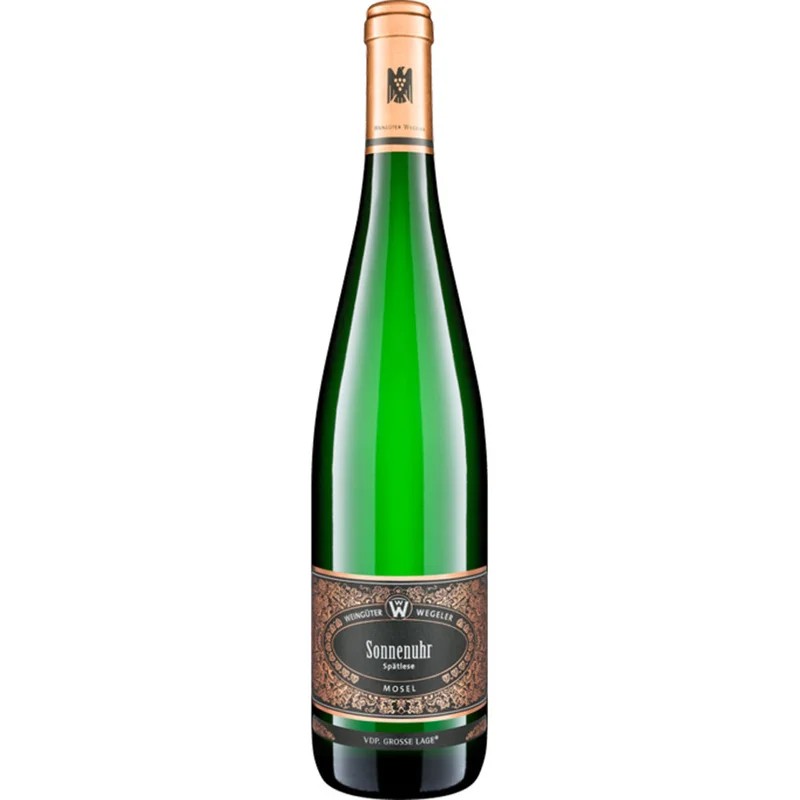 Wegeler–BernkastelWehlenSonnenuhrRieslingSpätleseGL2015