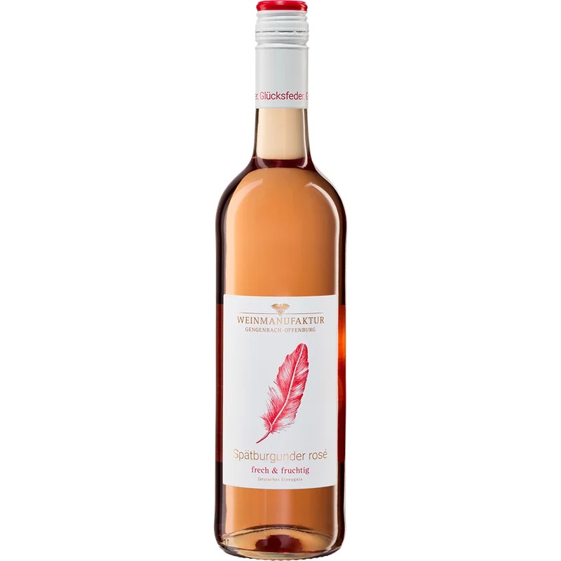 WeinmanufakturGengenbach2024„Glücksfeder“SpätburgunderRoséQualitätsweinfeinherb